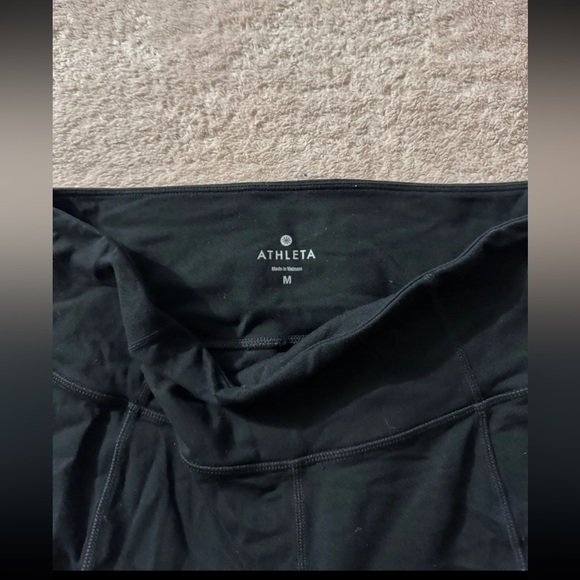 Athleta Leggings Womens Black Mid Rise‎ Size Medium - Picture 4 of 9